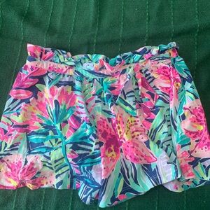 Lilly Pulitzer Kids Floral Shorts - Pink, Blue, Green